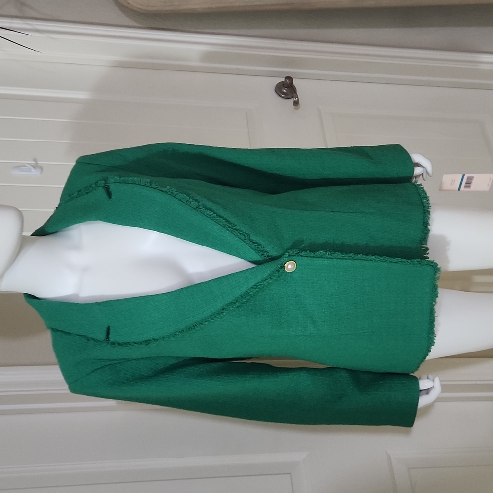 Nanette Lepore Boucle Green jacket
